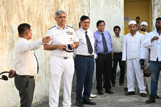 Rear Admiral Prashant Handu Evaluates Naval Armament Depot Bheemunipatnam's Readiness and Capabilities