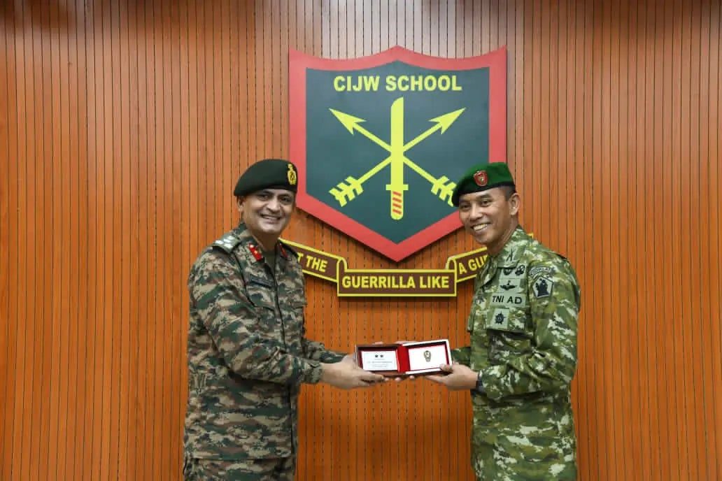 Indonesian Army Visits India's CIJWS Vairengte for Military Exchange Program