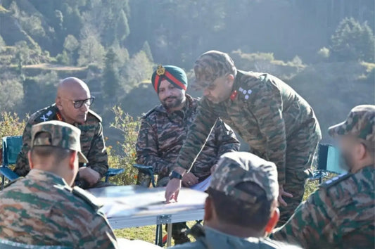 Lt Gen Pratik Sharma Evaluates Counter-Terrorism Efforts in Basantgarh