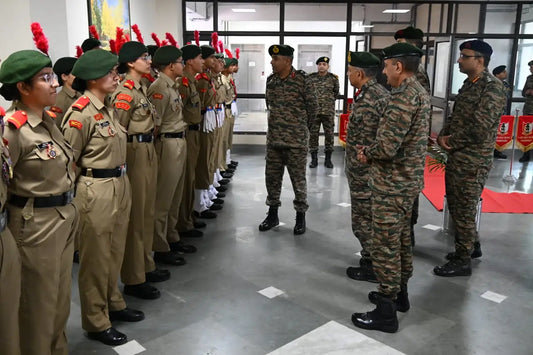 Maj Gen Bharat Mehtani Reviews Training and Honors Capt Vikram Batra at Chandigarh NCC HQ