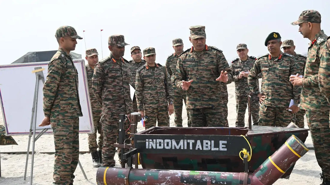 Lt Gen Pratik Sharma Evaluates Advanced Combat Engineering at Purkazi