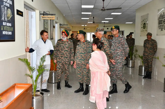 Lt Gen Pushpendra Singh Commends Upgraded Facilities at ECHS Polyclinic and Asha School in Jammu