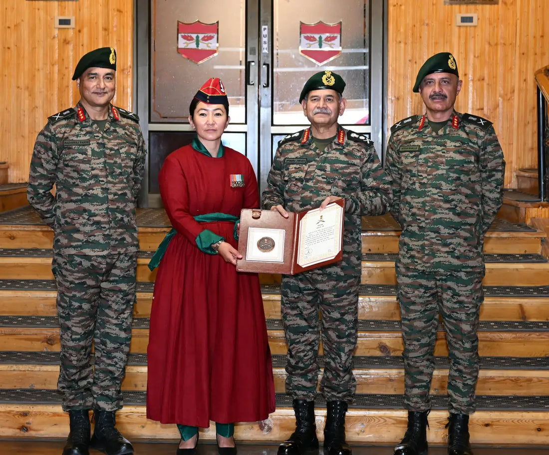 General Upendra Dwivedi Felicitates Ladakh Veterans with Distinguished Achievers Award