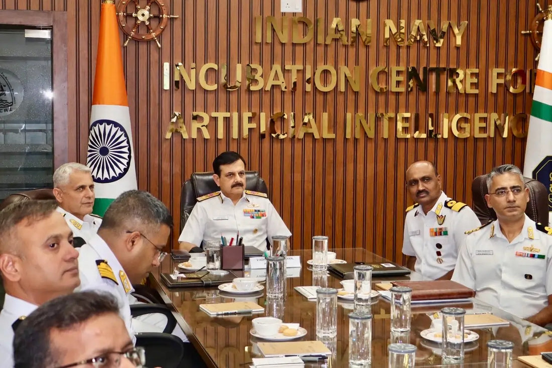 Vice Admiral Sanjay Vatsayan Explores Indian Navy's AI Innovations at Bengaluru Incubation Centre