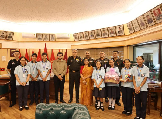 Lucknow School Students Tie Rakhis to Lt Gen Anindya Sengupta, Send 1,200 to Border Troops Ahead of Raksha Bandhan