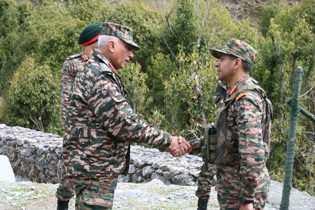 Lt General Rajan Sharawat Assesses Troops' Operational Readiness in Bani–Machhedi Sector