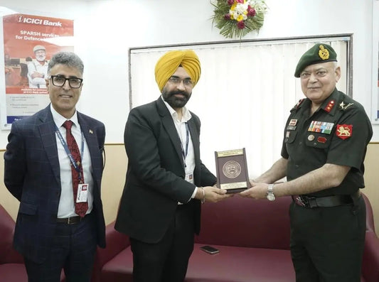 ICICI Bank Branch Inaugurated at Chandimandir Military Station by GOC PH & HP (I) Sub Area