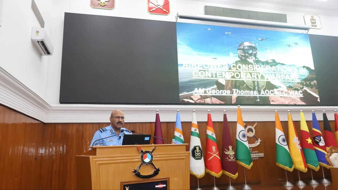Air Marshal George Thomas Discusses Strategic Role of Air Power at College of Defence Management