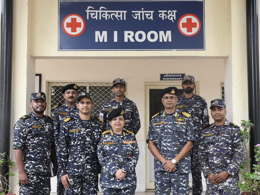 Surgeon Vice Admiral Kavita Sahai Assesses Naval Medical Infrastructure in Gujarat
