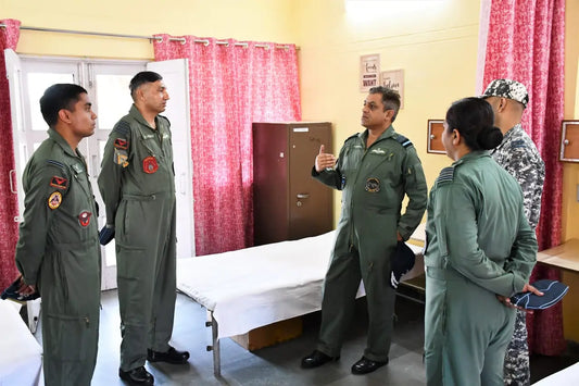 Air Marshal Nagesh Kapoor Assesses Readiness at Air Force Station Jodhpur