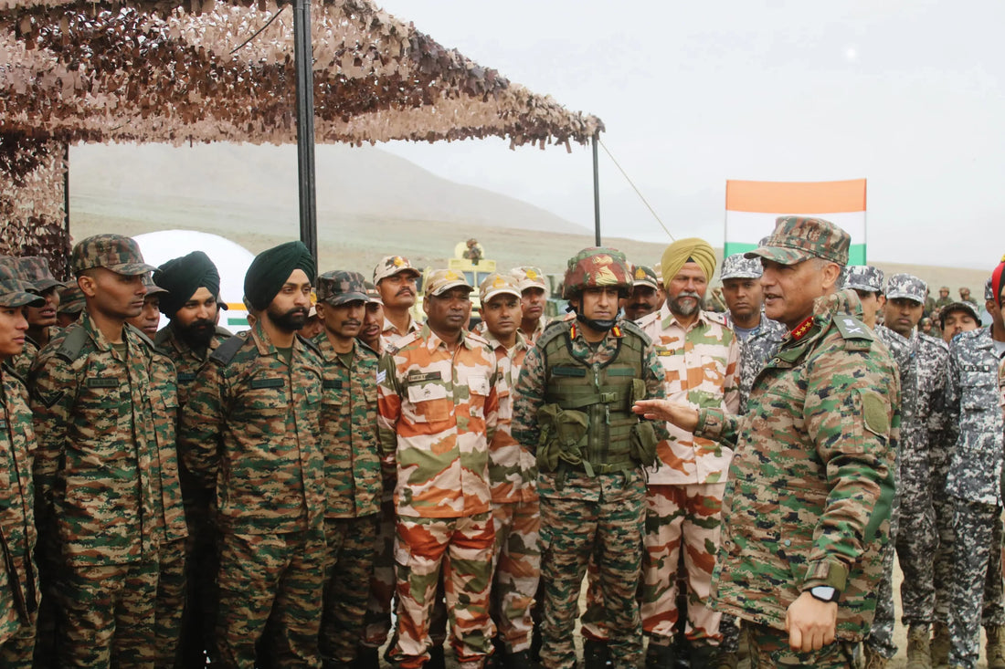 Lt Gen Madanraj Pande Assesses Operational Readiness in Demchok Sector