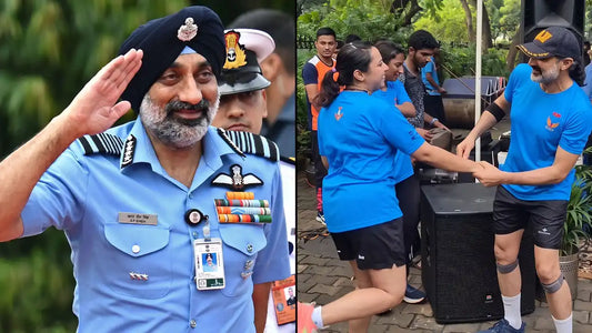 IAF Chief AP Singh Goes Viral Dancing with Air Warriors and Families in Informal Celebration