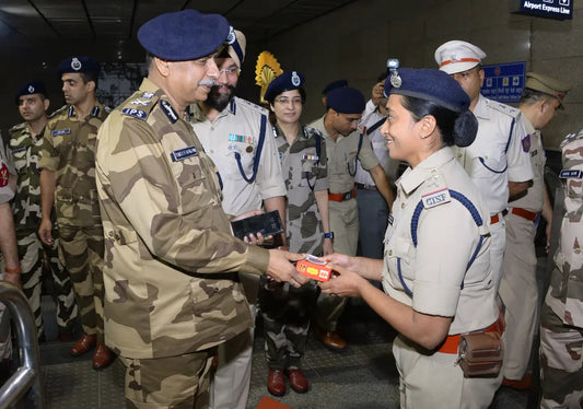 Diwali Celebrations: DG CISF Praveer Ranjan Honors Duty and Dedication at Delhi and Leh Units