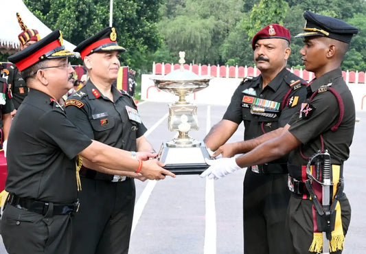 Lt Gen J Debnath Reviews AMC Centre Passing Out Parade After Battlefield Medical Training