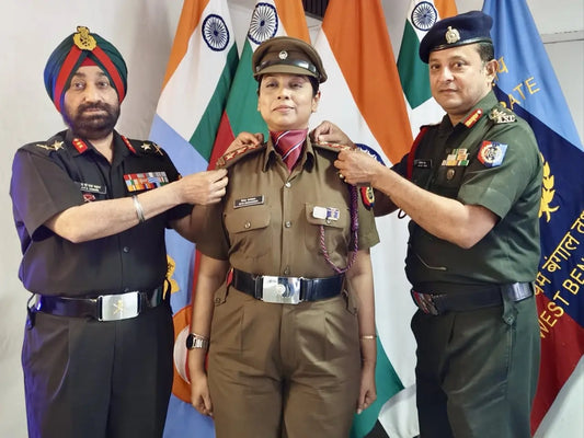 Capt Biva Samadder Elevated to Captain Rank in NCC Ceremony