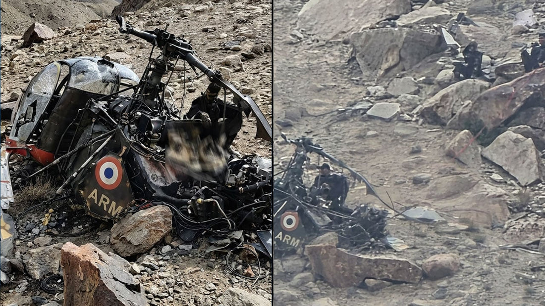 Indian Army Officers Survive Cheetah Helicopter Crash in Ladakh