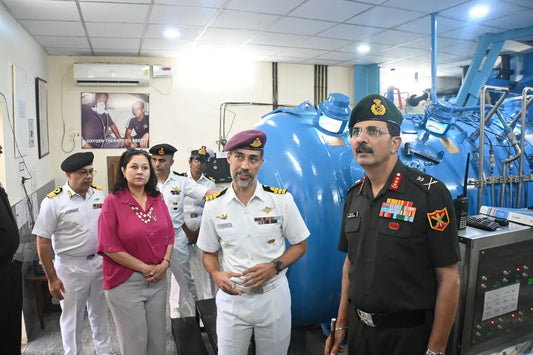 Lt Gen Devendra Sharma Evaluates Submarine Training at INS Satavahana