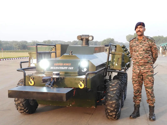 Major Rajprasad RS Unveils India's First Fully Indigenous Multi-Utility Unmanned Ground Vehicle