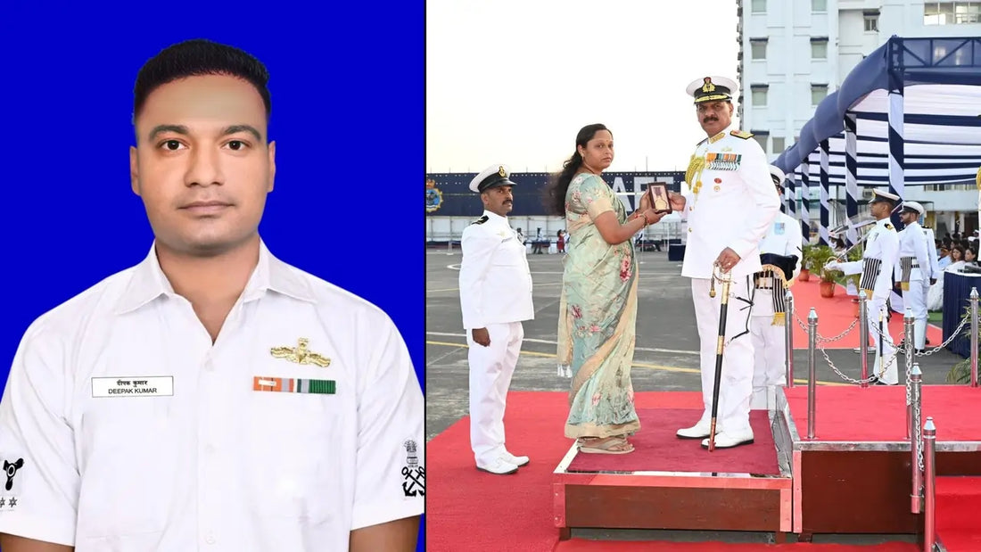 Indian Navy Honors Late Petty Officer Deepak Kumar with Posthumous Sarvottam Jeevan Raksha Padak