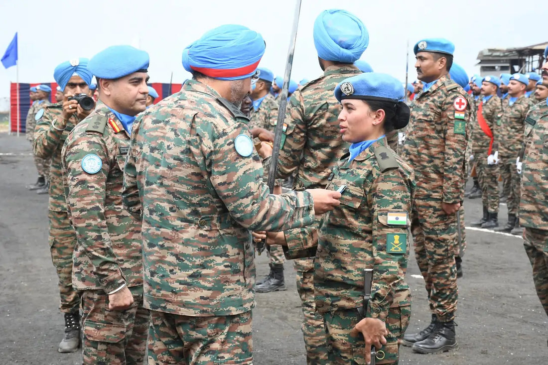 651 Indian Army Peacekeepers Receive UN Medals for Outstanding Service in DR Congo