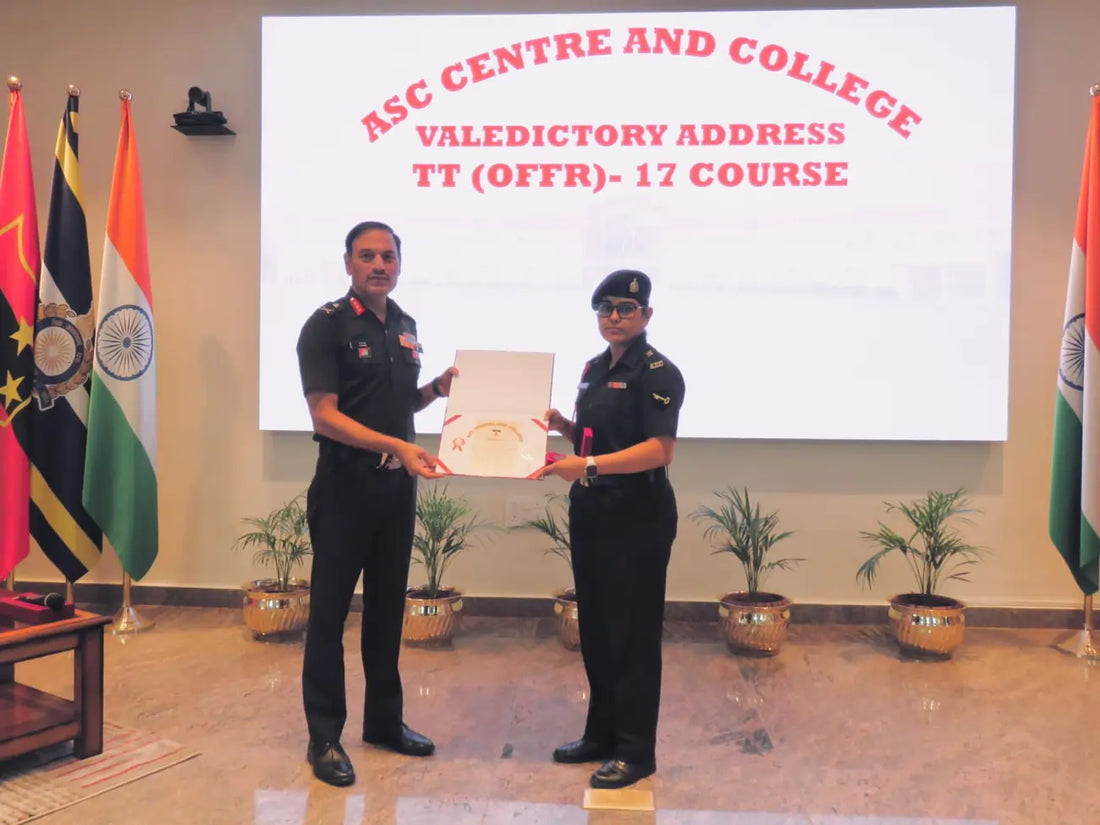 Tank Transporter Management Course Concludes at ASC Centre; Major Choudhary Honored as Best Student