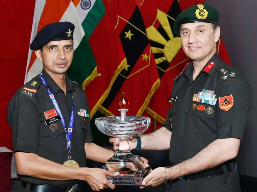 Potential Subedar Major Course at JLA Bareilly Concludes, Honoring Subedar Major Puran Singh as Best Student