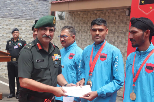 Lt Gen Rajesh Pushkar Felicitates Southern Command Cross Country Team After Army Championship 2026 Success
