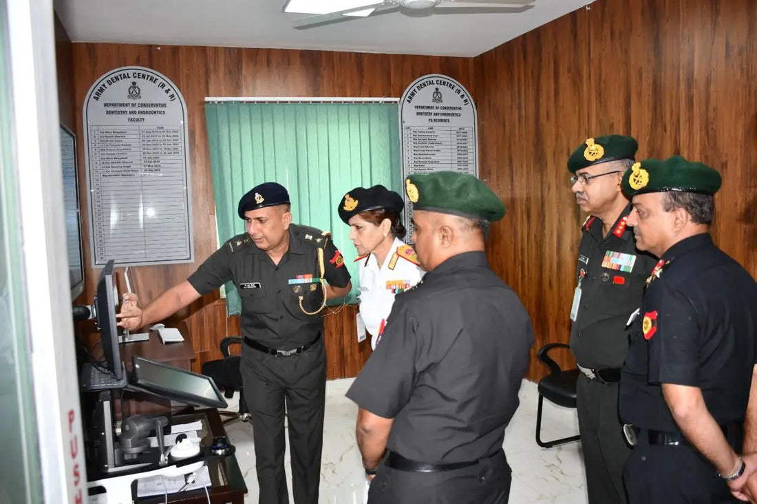 DGAFMS Surgeon Vice Admiral Arti Sarin Reviews Tech-Driven Training at Army Dental Centre (R&R)