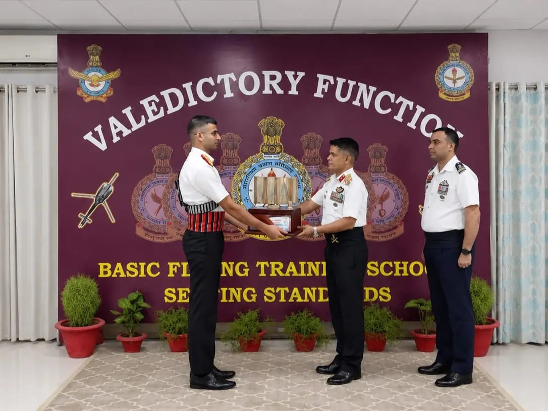 Completion of Stage-I Flying Training for 217 Army Pilot Course with Captain Prateek Saini Awarded for Best Overall Performance