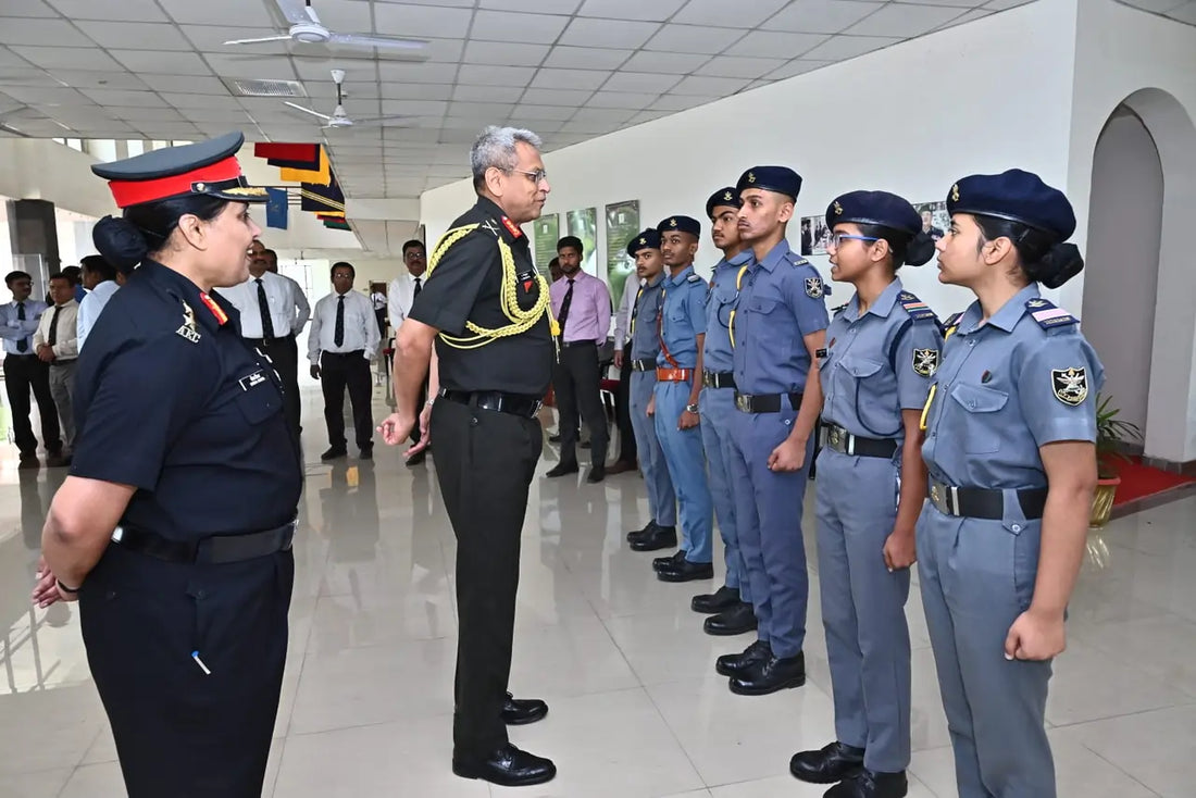 Lt Gen Anindya Sengupta Inspires Cadets During Visit to CMKP UP Sainik School