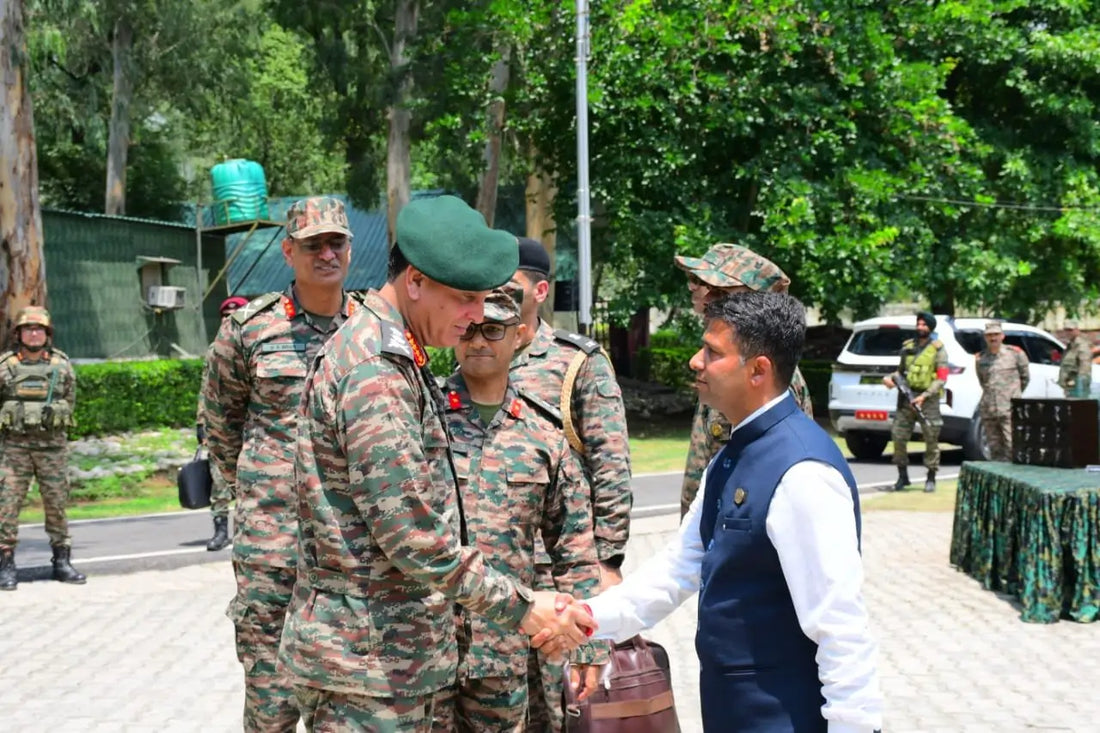 COAS General Dhiraj Seth Honors SDM Khour Satish Sharma for Leadership in Operation Sindoor Civilian Evacuation