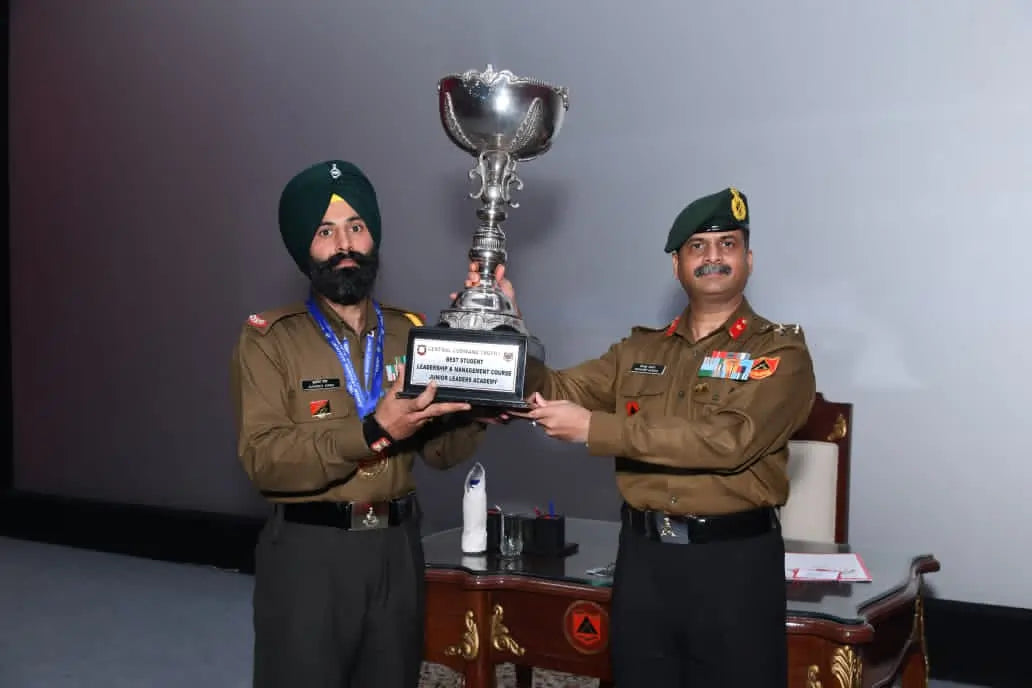 CHM Sukhdev Singh Excels as Top Graduate of Leadership & Management Course at Junior Leaders Academy, Bareilly