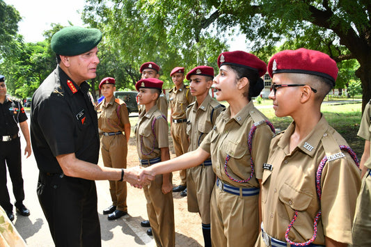 Lt Gen Dhiraj Seth Visits Rashtriya Military School Ajmer, Highlights Commitment to Leadership Development and Technological Advancements