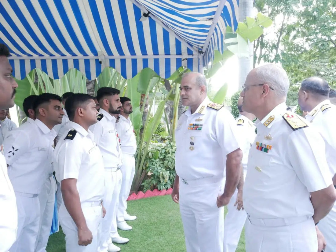 Vice Admiral Sanjay Bhalla Inspects Hyderabad Naval Units, Highlights Indigenous Development Initiatives