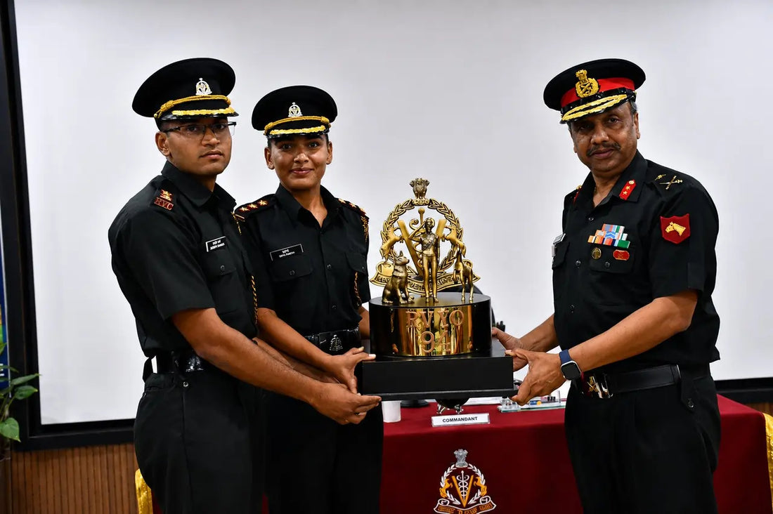 Captain Tanmay Gautam Honored with ARTRAC Gold Medal at RVC Centre's Young Officers’ Course Graduation