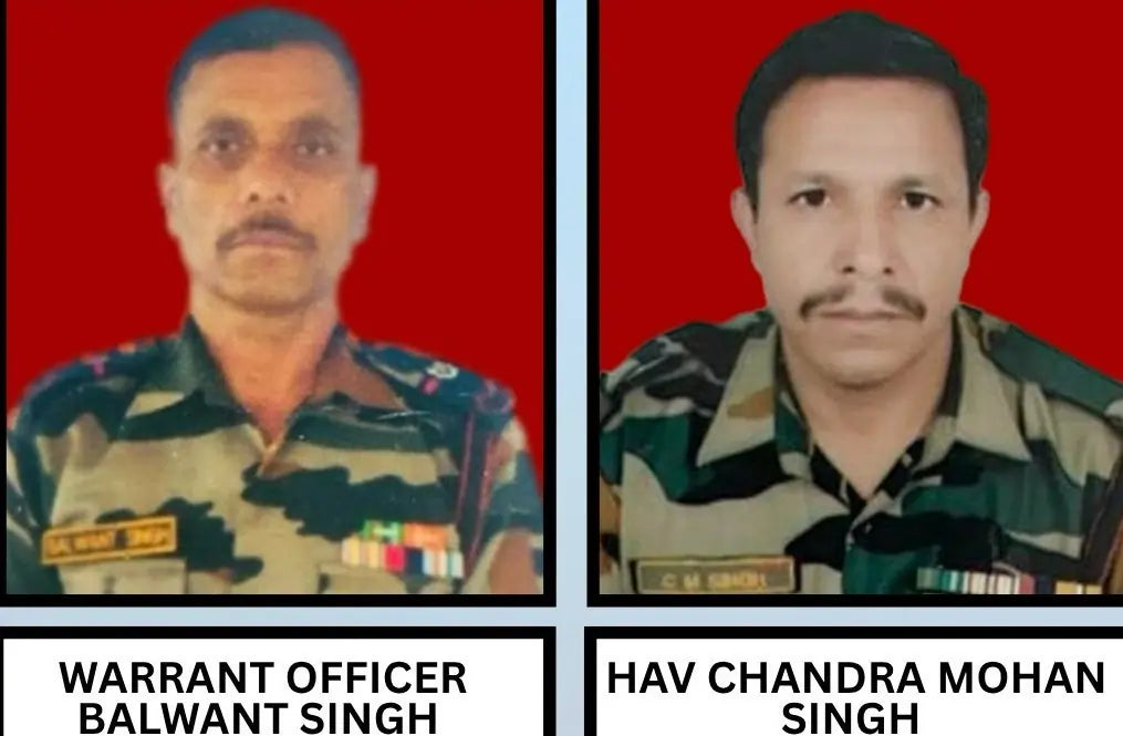 Eastern Command Honors Warrant Officer Balwant Singh and Havildar Chandra Mohan Singh Martyred in Manipur