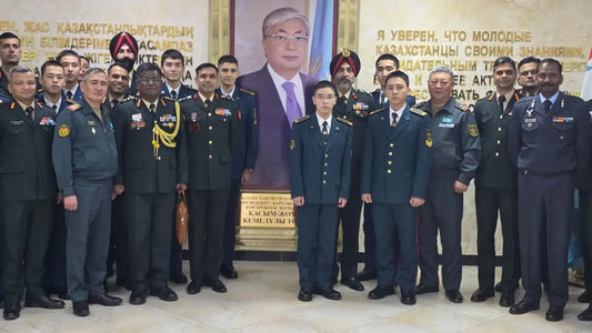 Indian Army War College Officers Enhance Strategic Ties with Kazakhstan at National Defence University