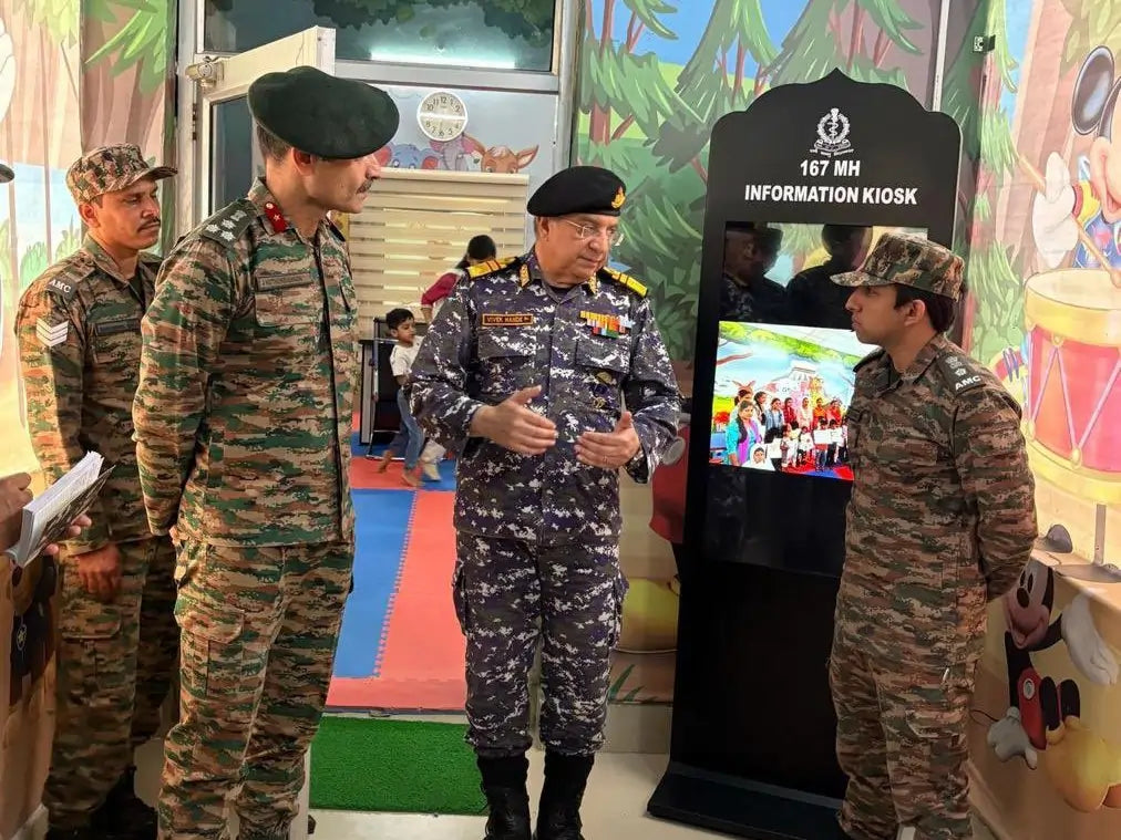 Surgeon Vice Admiral Vivek Hande Evaluates Healthcare and Medical Support at Pathankot Military Station