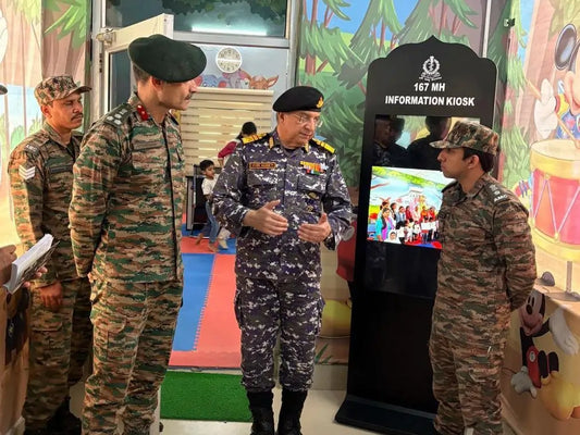 Surgeon Vice Admiral Vivek Hande Evaluates Healthcare and Medical Support at Pathankot Military Station