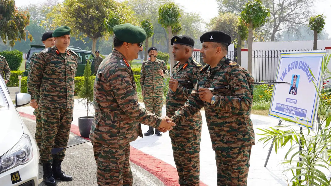 Lt Gen Rajesh Pushkar Assesses Operational Readiness and Excellence of Pine Division