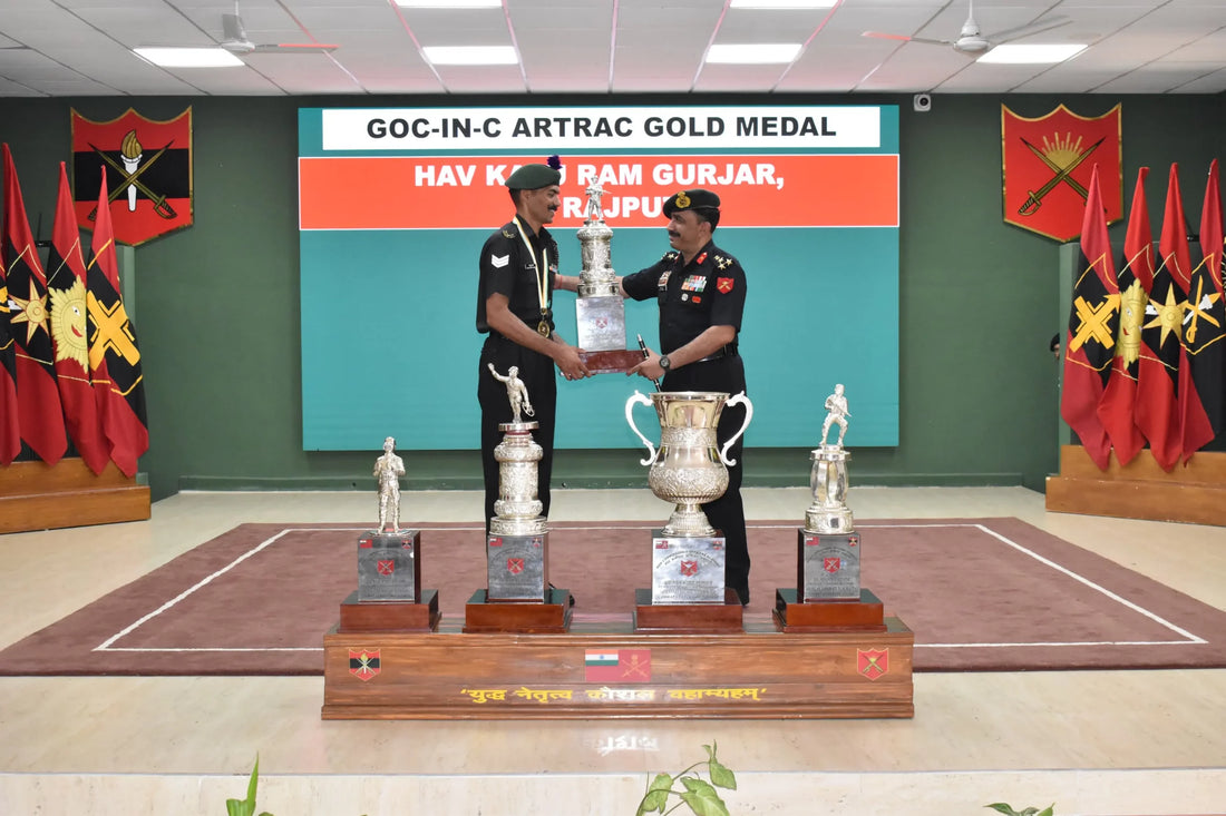 Havildar Kalu Ram Gurjar Awarded Top Honor at NCO Academy Dhana's Combat Leadership Course Completion