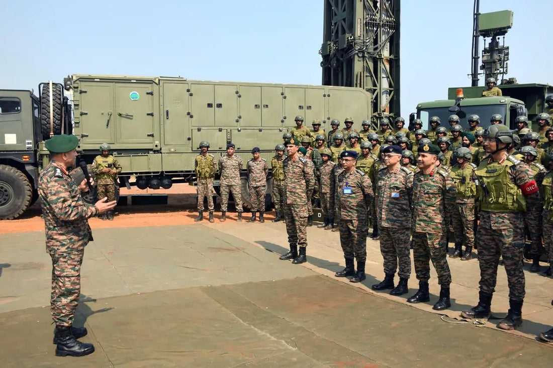 COAS General Upendra Dwivedi Observes Advanced Air Defence Exercise at Army Air Defence College, Gopalpur