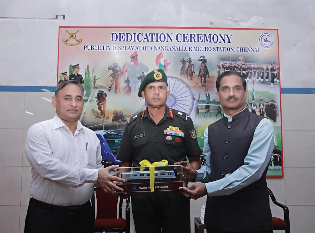 OTA Chennai Launches Publicity Displays at Nanganallur Metro Station to Promote Army Careers