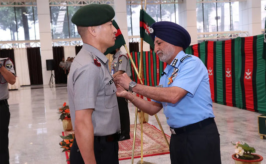 Air Marshal I.S. Walia Pays Tribute at Assam Rifles War Memorial in Shillong