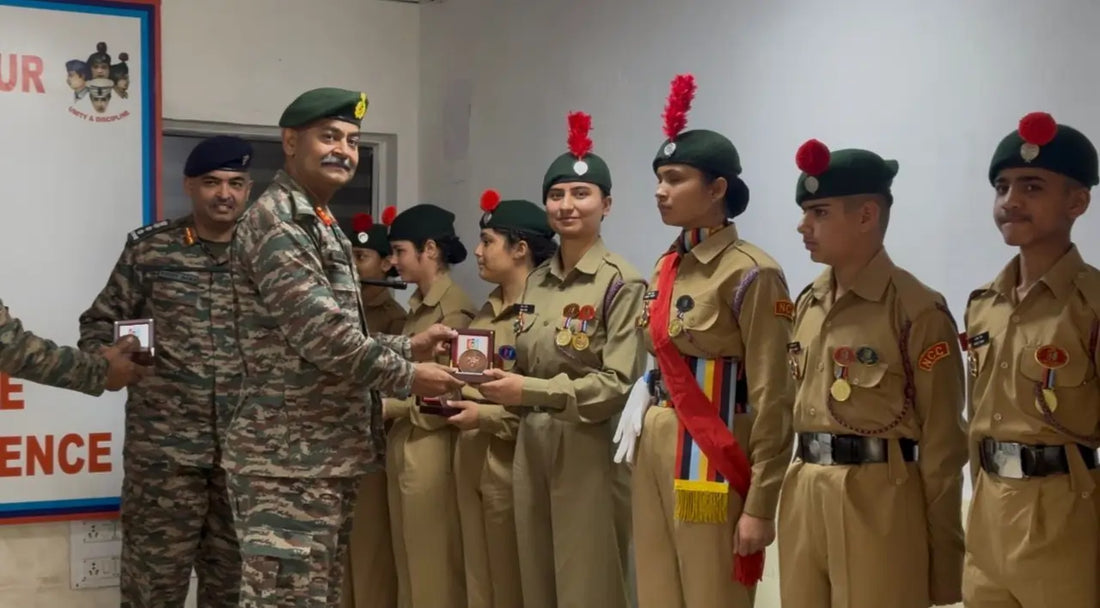 GOC 71 Sub Area's Inspiring Visit to 6 J&K Battalion NCC in Udhampur