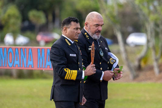 Indian Navy Chief Admiral Krishna Swaminathan Receives Traditional Māori Pōwhiri in Auckland