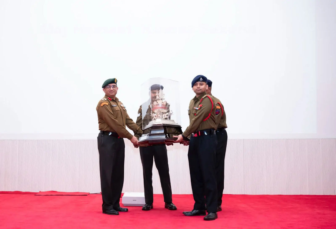 Major Hemant Kumar Saxena Honored as Top Student at Military Logistics Course in Jabalpur