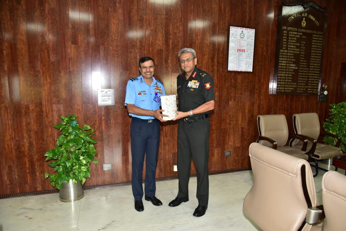 Lt Gen Sengupta and Air Marshal Manikantan Strengthen Army-Air Force Coordination in Prayagraj Meeting