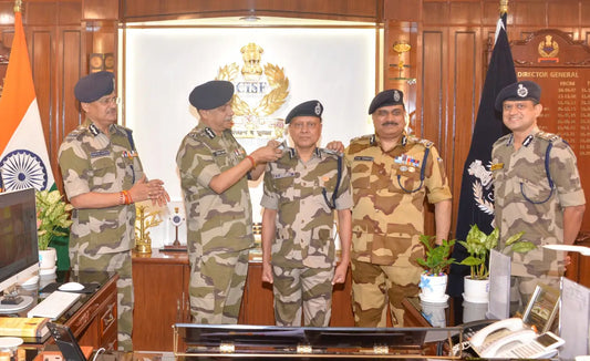 Shri S.K. Mohanka Elevated to Inspector General at CISF Pipping Ceremony