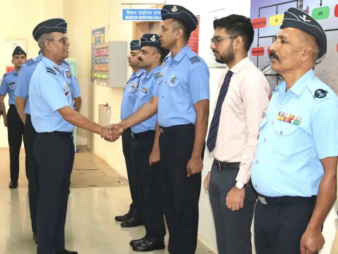 Air Marshal Jasvir Singh Mann Assesses Operational Preparedness of Southern Air Command 58 Signal Unit